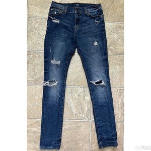Ripped blue jeans Mens W28 L32